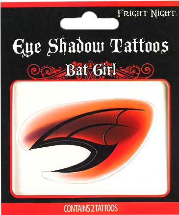 Bat Girl Eyeshadow - Fright Night Eye Tattoo (700x467), Png Download