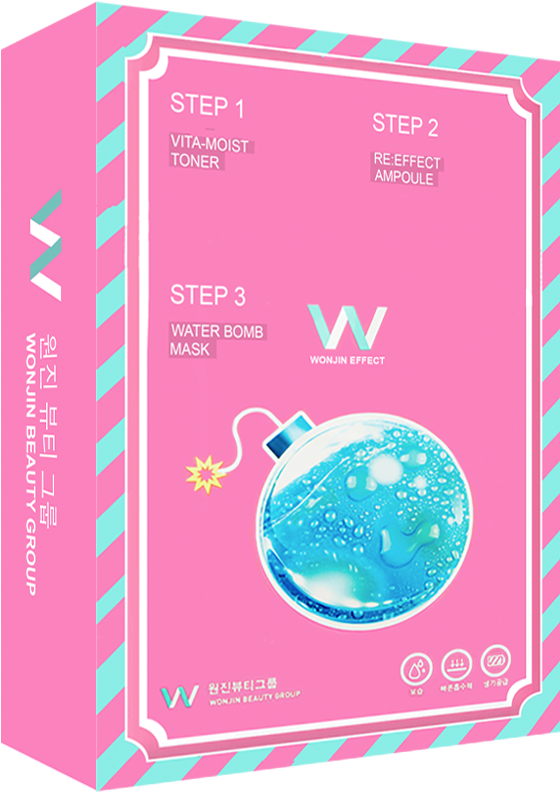 3-step Water Bomb Mask - Crema Ultrahidratante Para Cutis Seco. Efecto Bomba (700x933), Png Download