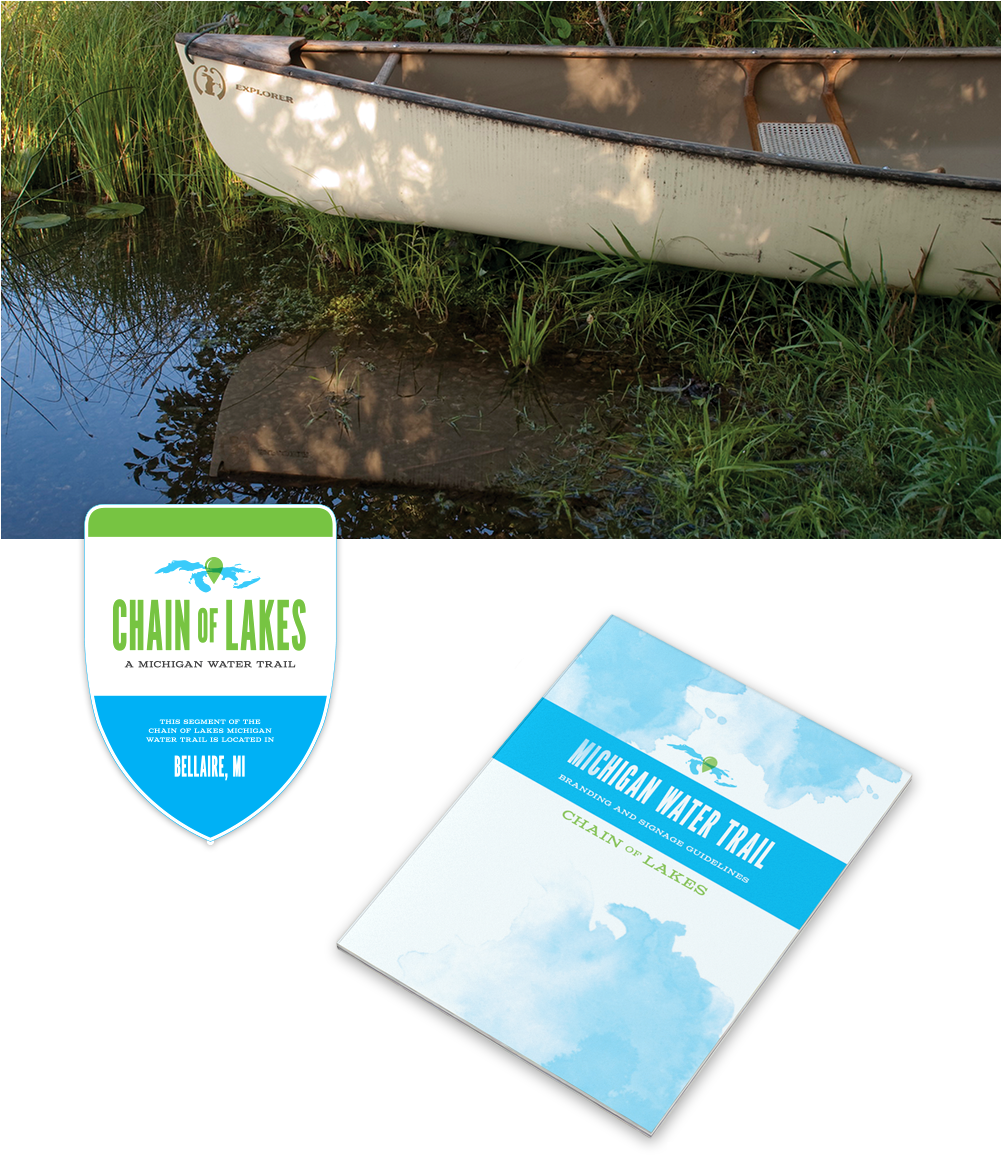 Michigan Water Trails - Canoe (1000x1221), Png Download