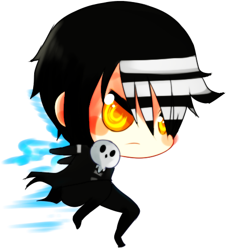 Death The Kid By Kio-kio - Kid Soul Eater Chibi (500x500), Png Download