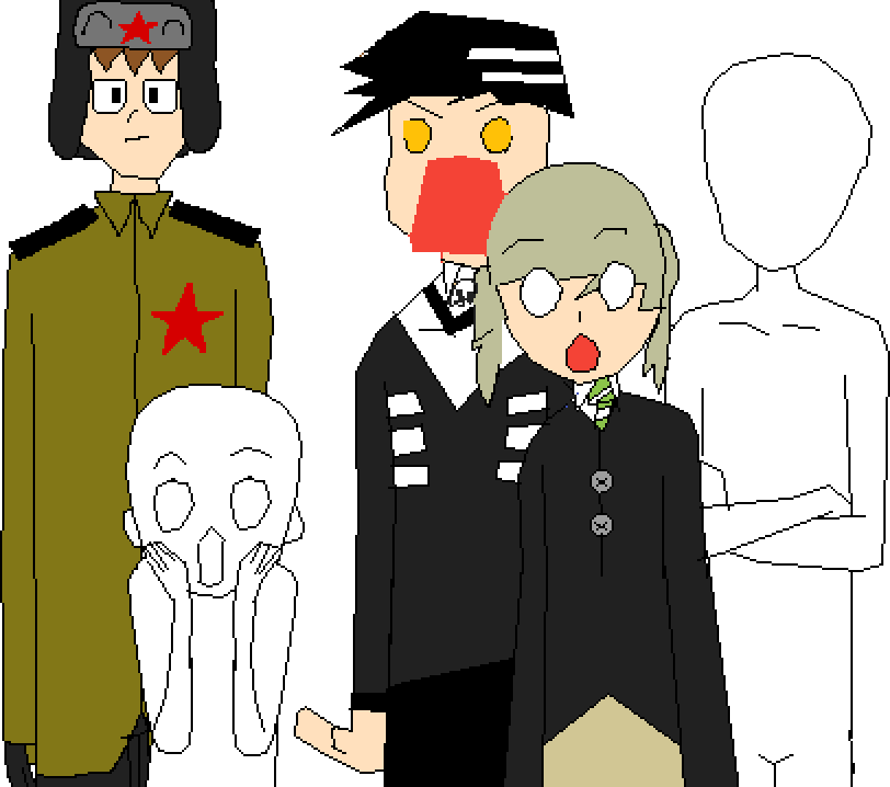 I Added Death The Kid And Maka Because Souleater - User (812x718), Png Download