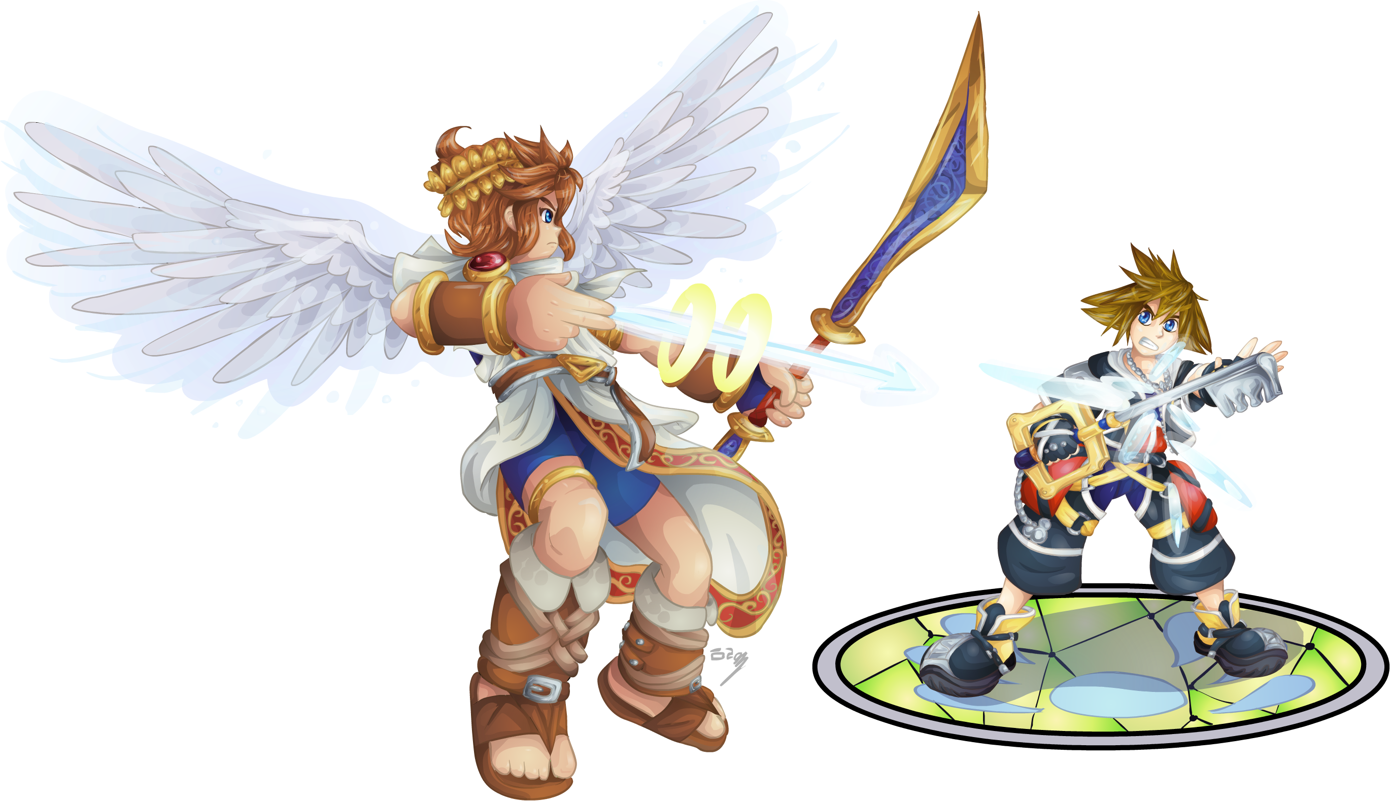 Uprising Super Smash Bros - Kingdom Hearts Death Battle (2739x1579), Png Download