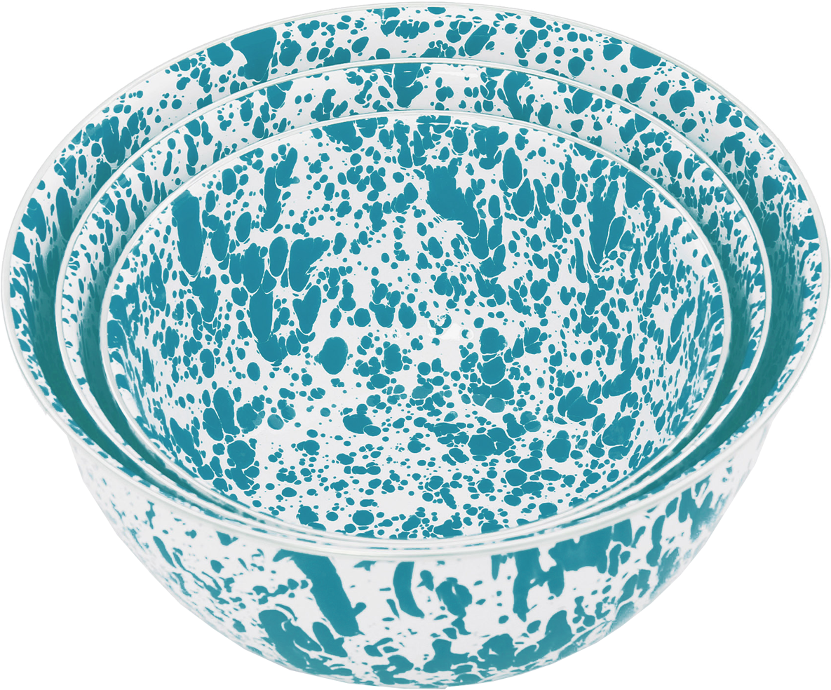 Crow Canyon Enamelware Mixing Bowls - Bowl (1200x1200), Png Download