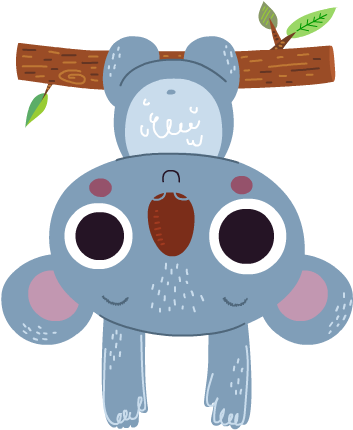 Koala Emoji Design - Illustration (356x444), Png Download