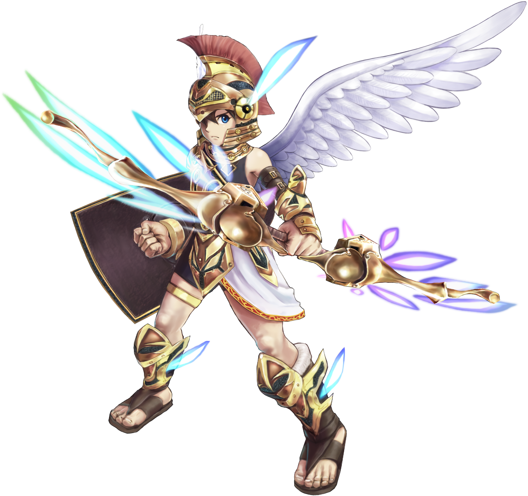 Pitthreesacredtreasures - Three Sacred Treasures Kid Icarus (1760x1653), Png Download