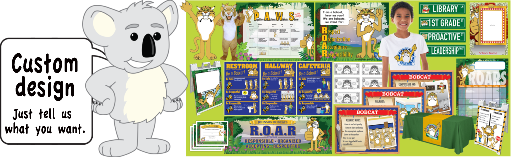 Koala - Pbis Bobcats (1024x315), Png Download