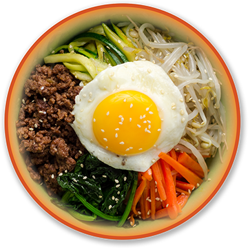 Mixing Bowl Is Not A Fast Food Experience It's Like - Korean Dish With Egg (363x366), Png Download