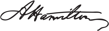 Hamilton Signature - Alexander Hamilton Signature (400x400), Png Download