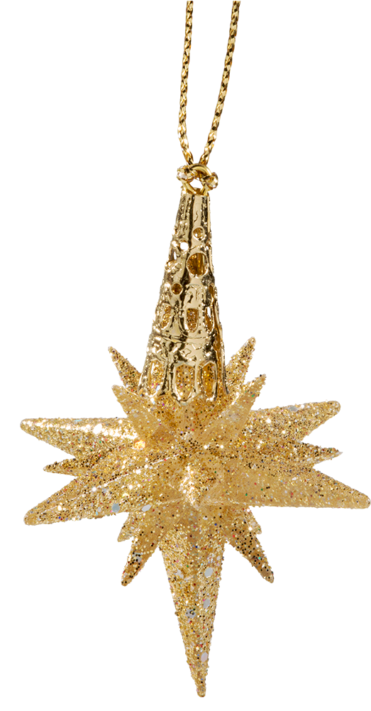 Star With Glitter, Gold, 6 Cm - Centimetre (1000x1000), Png Download