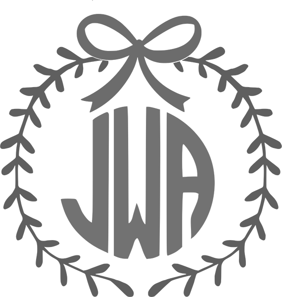 S50045 “wreath Monogram” 14 X 14″ Wood Plank Sign - Christmas Day (570x600), Png Download