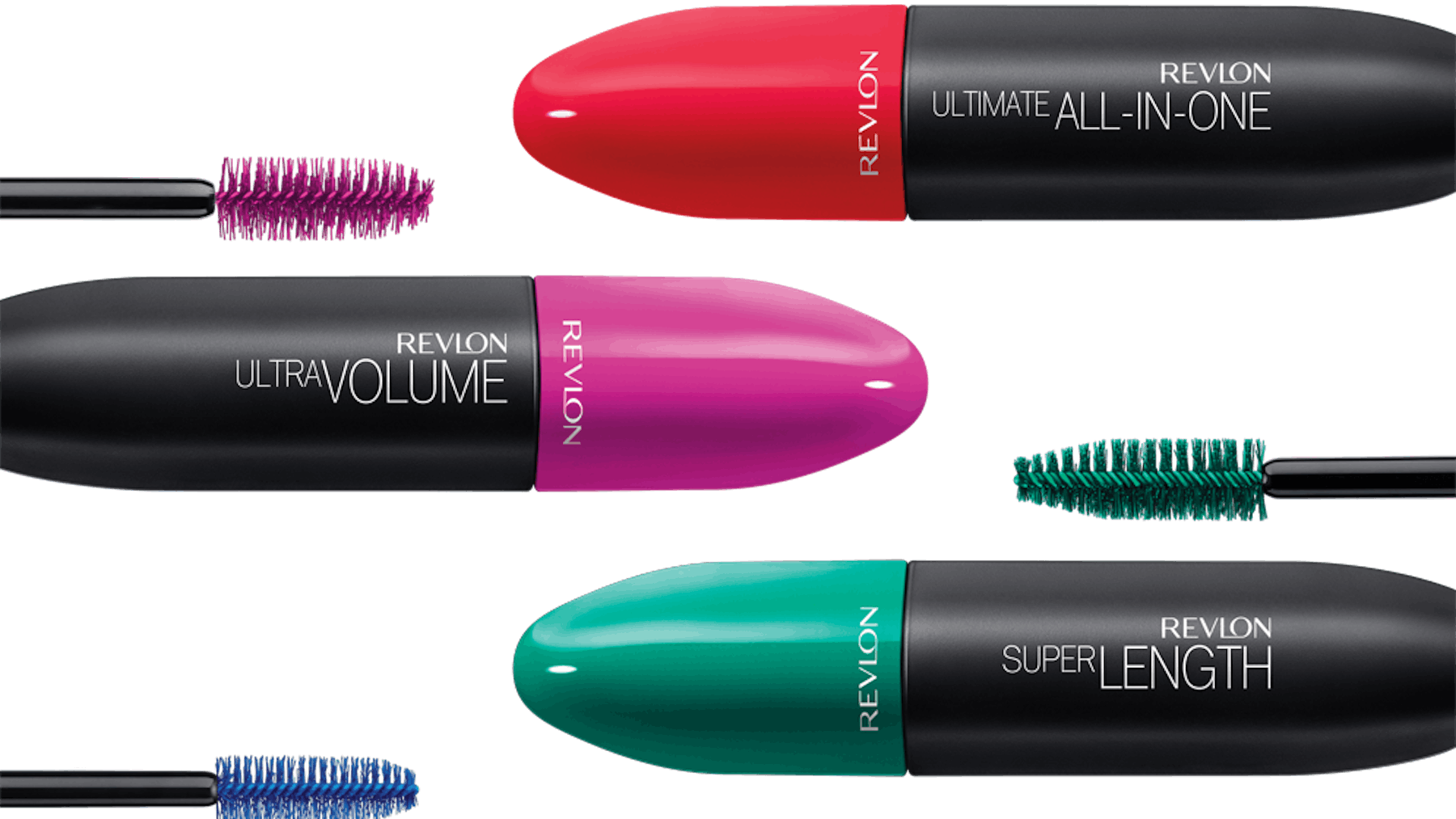 Source - Revlon - Revlon Ultra Volume Mascara - Blackest Black (1800x1013), Png Download