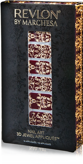 Revlon By Marchesa 3d Jewel Appliqués - Revlon Nail Art Stickers (280x540), Png Download