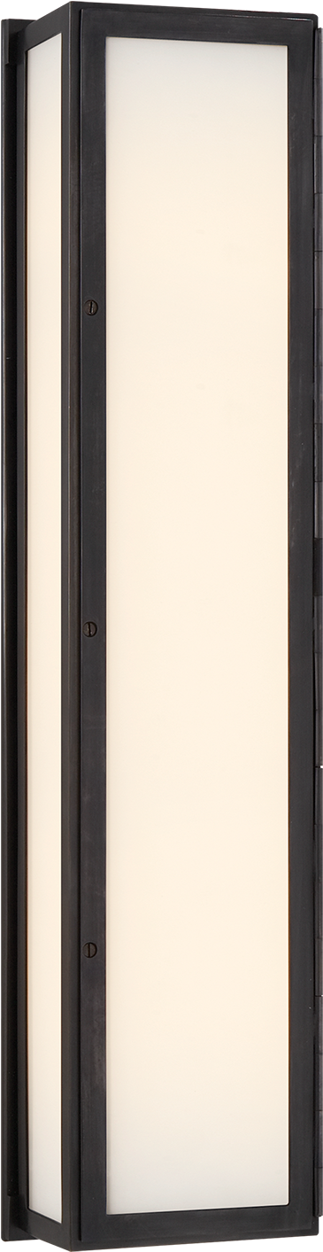 Mercer Long Box Light In Bronze With White Glass - Bathroom (1440x1440), Png Download