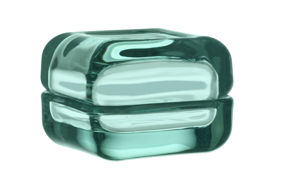Vitriini Water Green Glass Box, 2 Sizes (1000x1000), Png Download