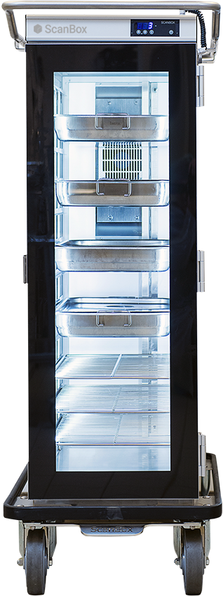 Scanbox Glass Door Led For Ergo Line With 14 Runners - Door (430x871), Png Download