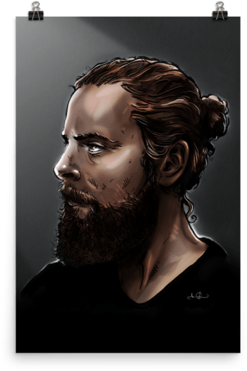 Manbun In The Dark Poster - Bronze Sculpture (600x600), Png Download