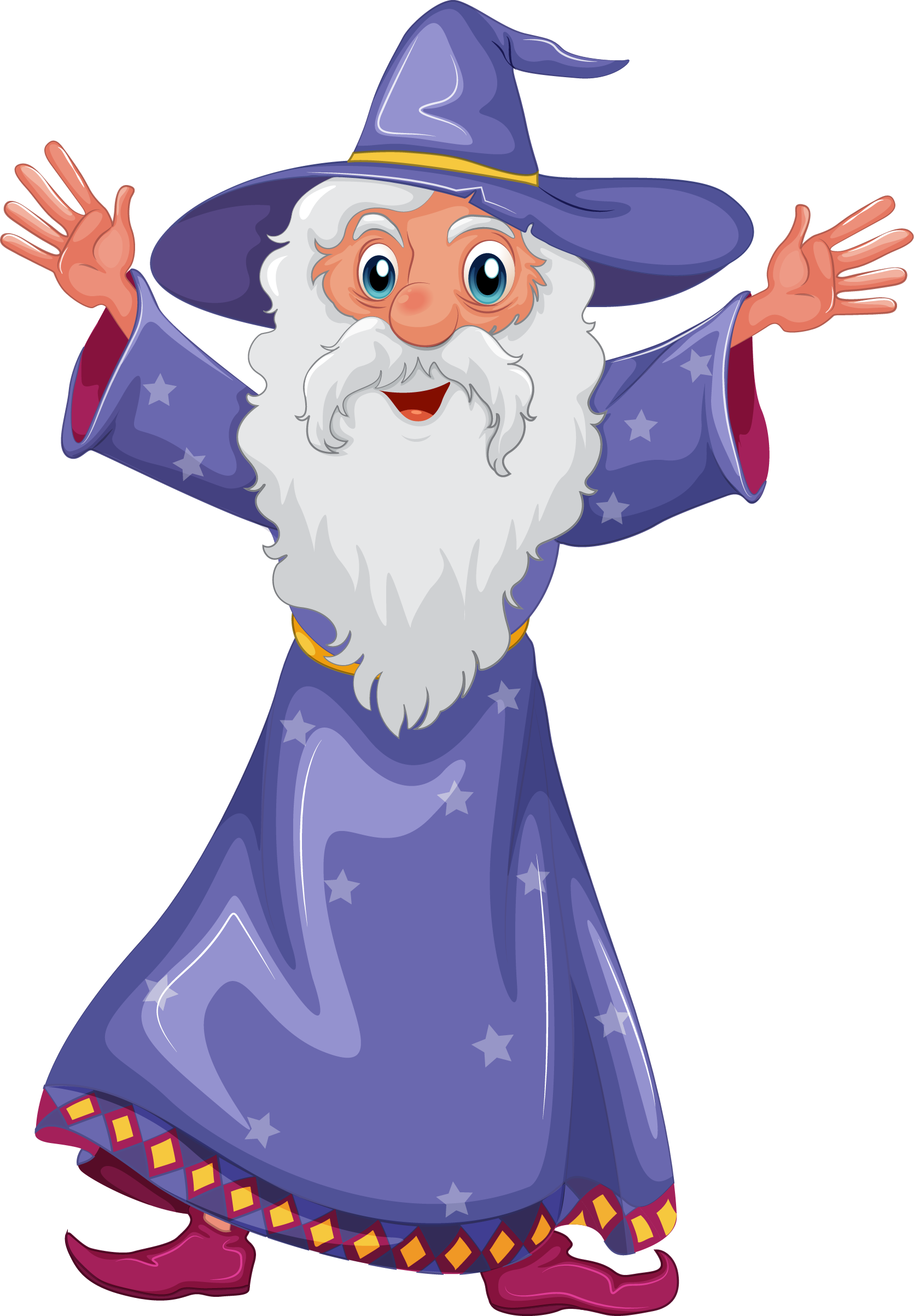 Wizard Quality Png Image - Png Transparent Wizard Cartoon No Background (1671x2404), Png Download