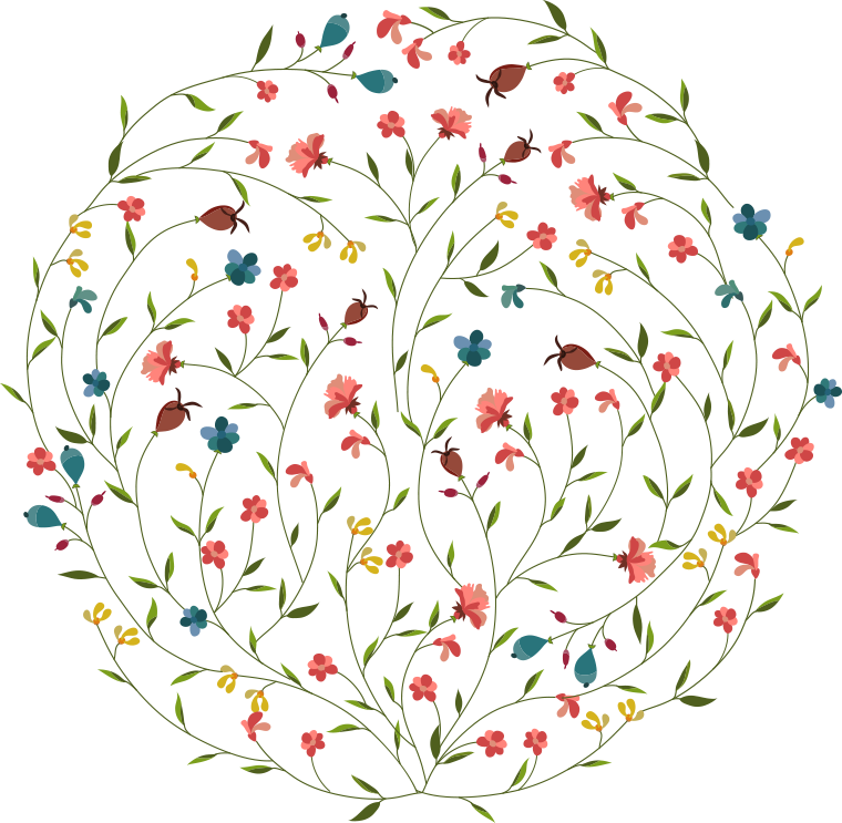 Flower-art - Flowers In Art Png (760x743), Png Download