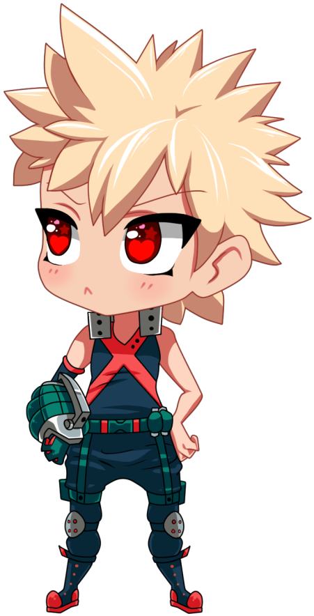 Bakugou Chibi Keychain - Love (468x900), Png Download