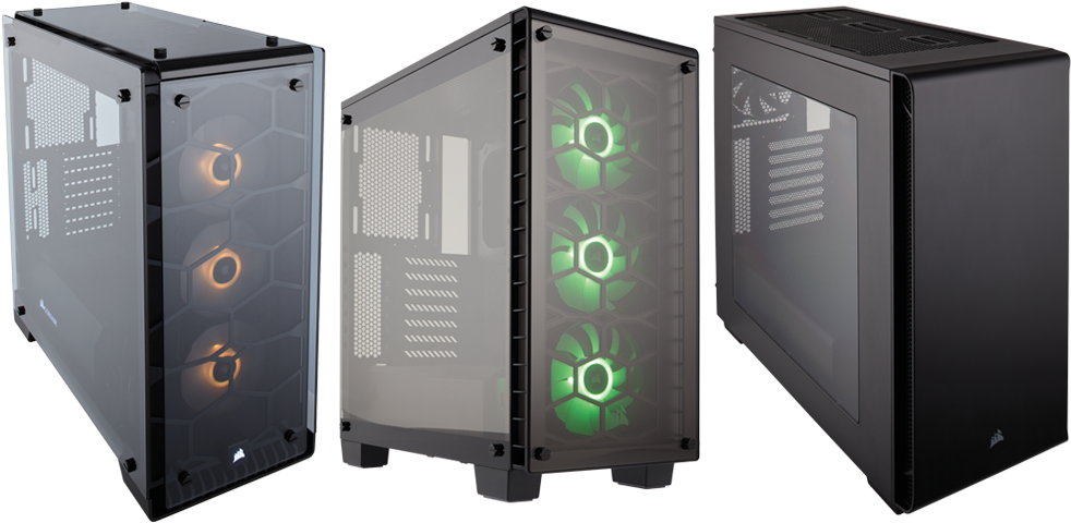 Corsair Crystal Cases - Corsair 270r Atx Mid Tower Case (1000x500), Png Download