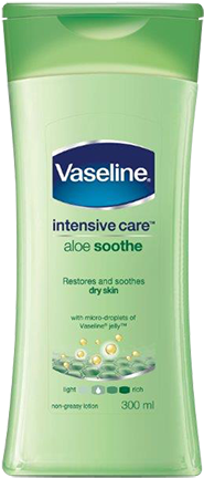 Vaseline Intensive Care Aloe Soothe Lotion - Vaseline Body Lotion 100ml (400x470), Png Download
