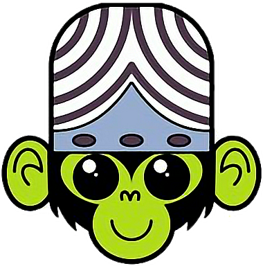 Mojo Jojo Powerpuffgirls Freetoedit - Mojo Jojo Transparent Background (380x384), Png Download