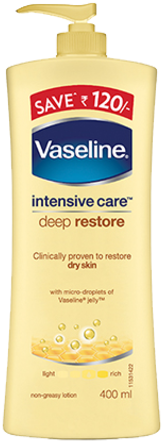 Vaseline Intensive Care Deep Restore Lotion - Vaseline Body Lotion Price (425x500), Png Download