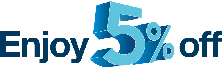 Enjoy 5% - Promotion 5% (765x237), Png Download