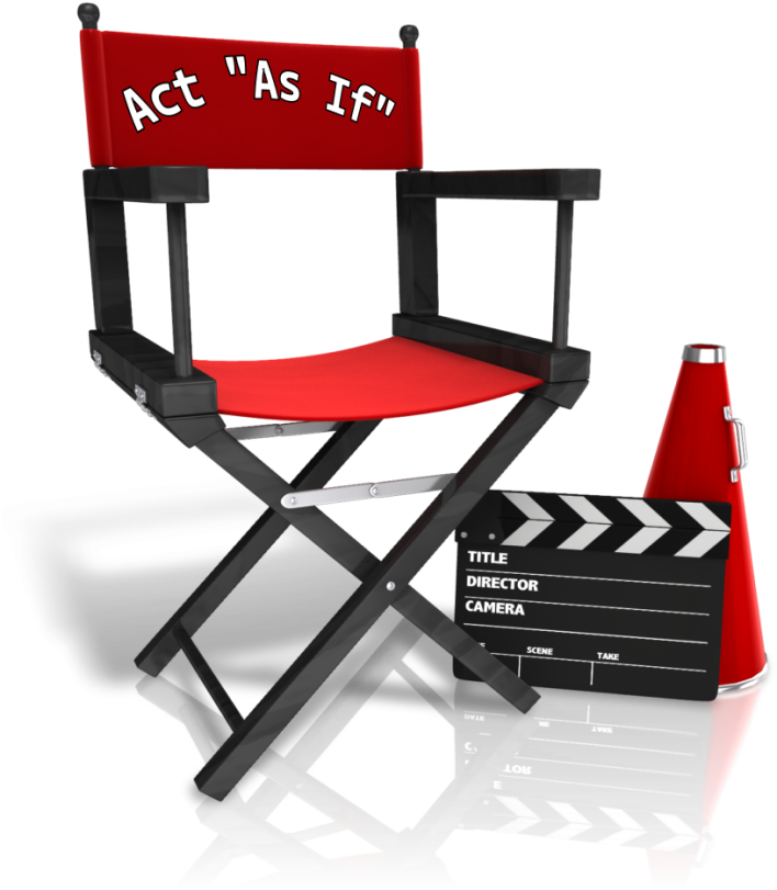 Director Chair Act As If - Directors Chair Png (760x867), Png Download