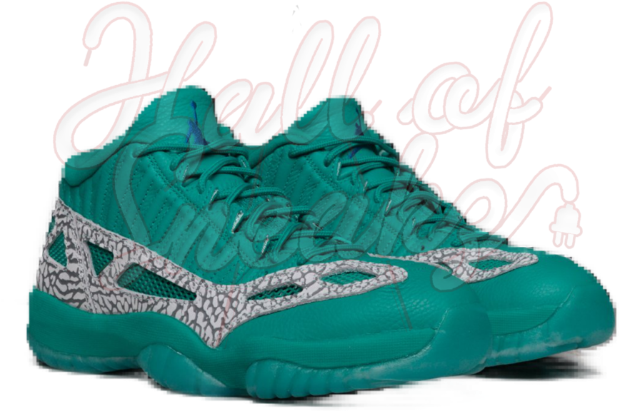 Air Jordan 11 Low Ie Rio Teal - Air Jordan 11 Retro Low Ie Shoe, By Nike Size 7.5 (blue) (1000x1000), Png Download