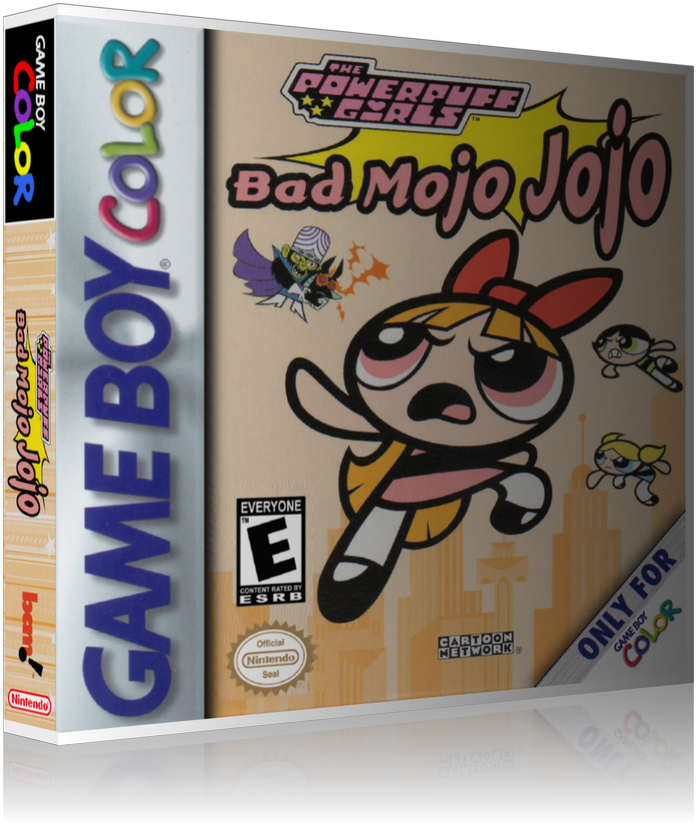 Gameboy Color Power Puff Girls Bad Mojo Jojo Game Cover - Game Boy Color Winnie The Pooh (800x900), Png Download