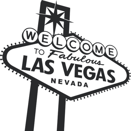 Teacher Appreciation Week Las Vegas Weekend For Two - Welcome To Las Vegas Sign (440x443), Png Download