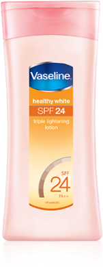 Vaseline Healthy White Body Lotion 100 Ml - Vaseline Healthy White Spf 24 Triple Lightening Body (500x404), Png Download