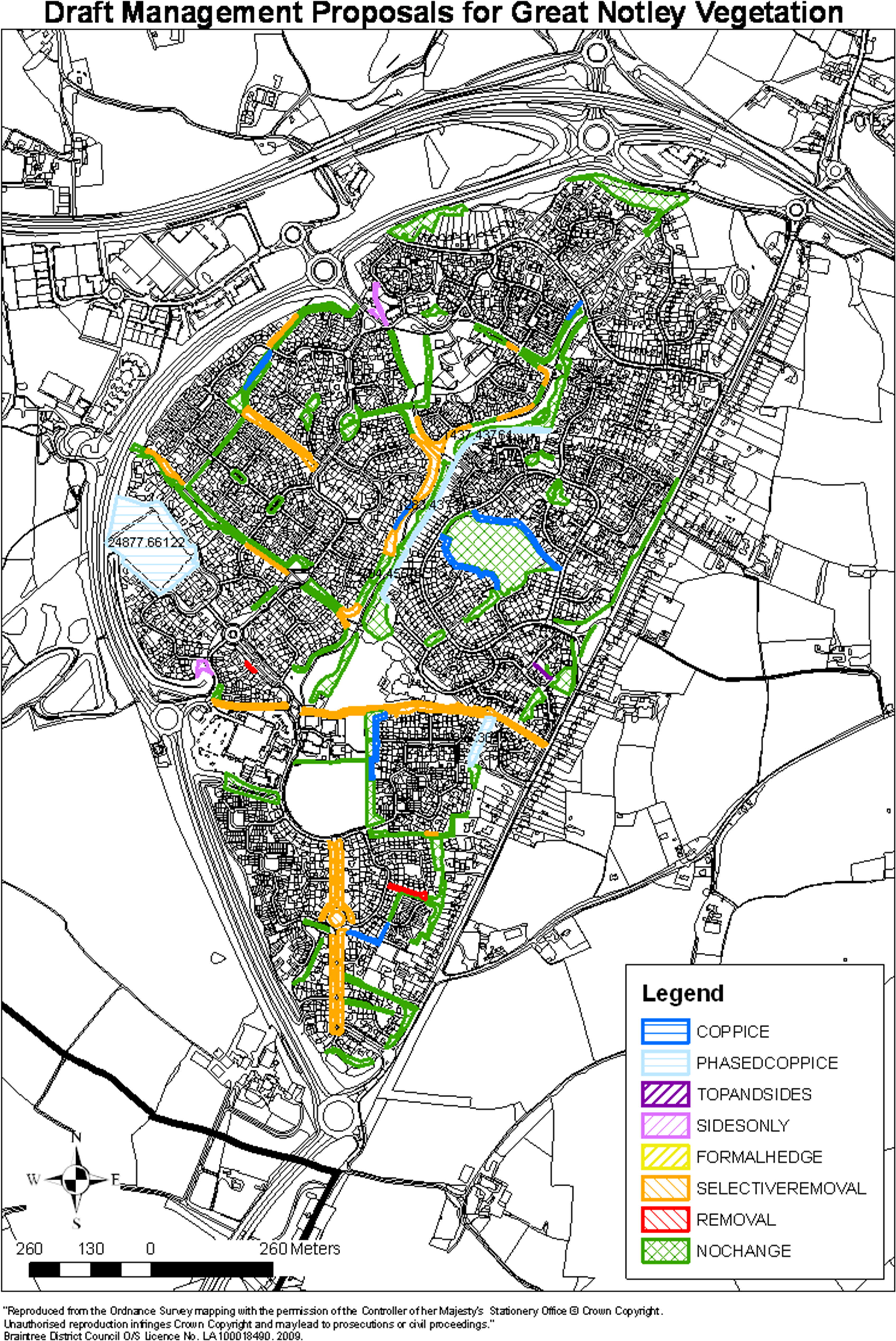 2 Mbdownload Great Notley Vegetation Map Now - Great Notley Map (3722x5255), Png Download
