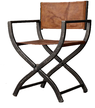 High End Directors Chair (350x394), Png Download