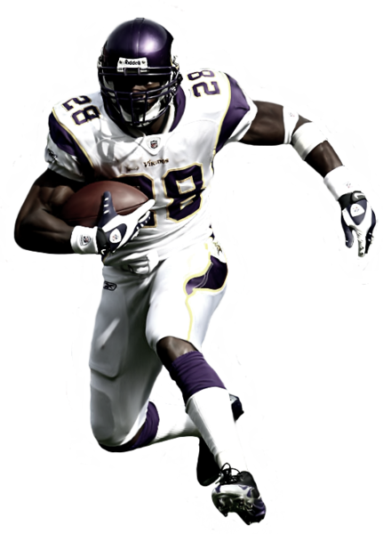 Share This Image - Adrian Peterson 2008 Action Photo Print (431x600), Png Download