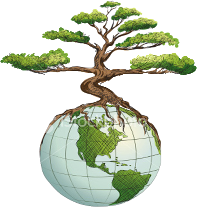Green Earth Appraisals - Drawing Of Green Earth (646x677), Png Download