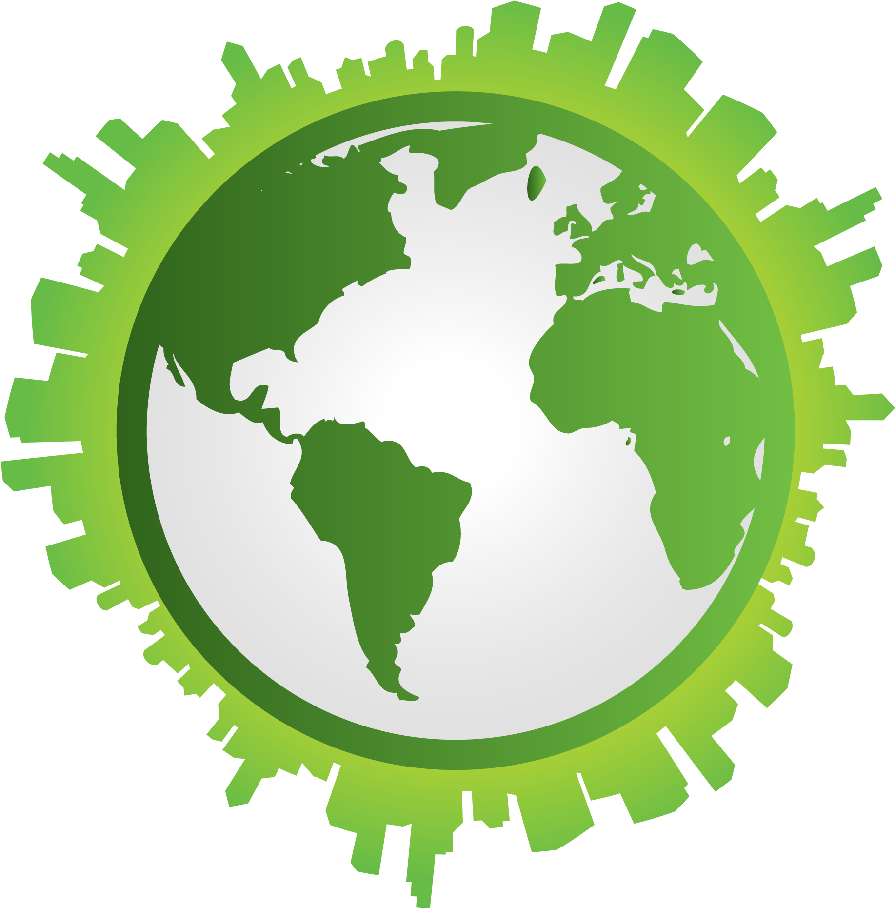 Green Earth-03 - World Map Vector (1879x1924), Png Download