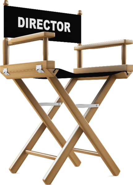 Directors Chair (430x600), Png Download