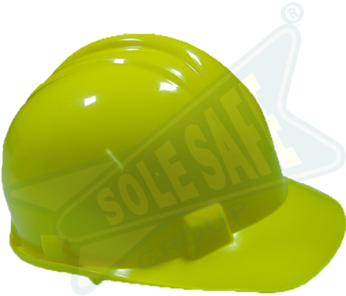 Polythelene Thermo-plastic White & Blue Pvc And Hdpe - Helmet (500x493), Png Download