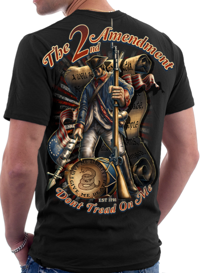 Black Ink 2nd Amendment - Dont Tread On Me Shirts (400x544), Png Download