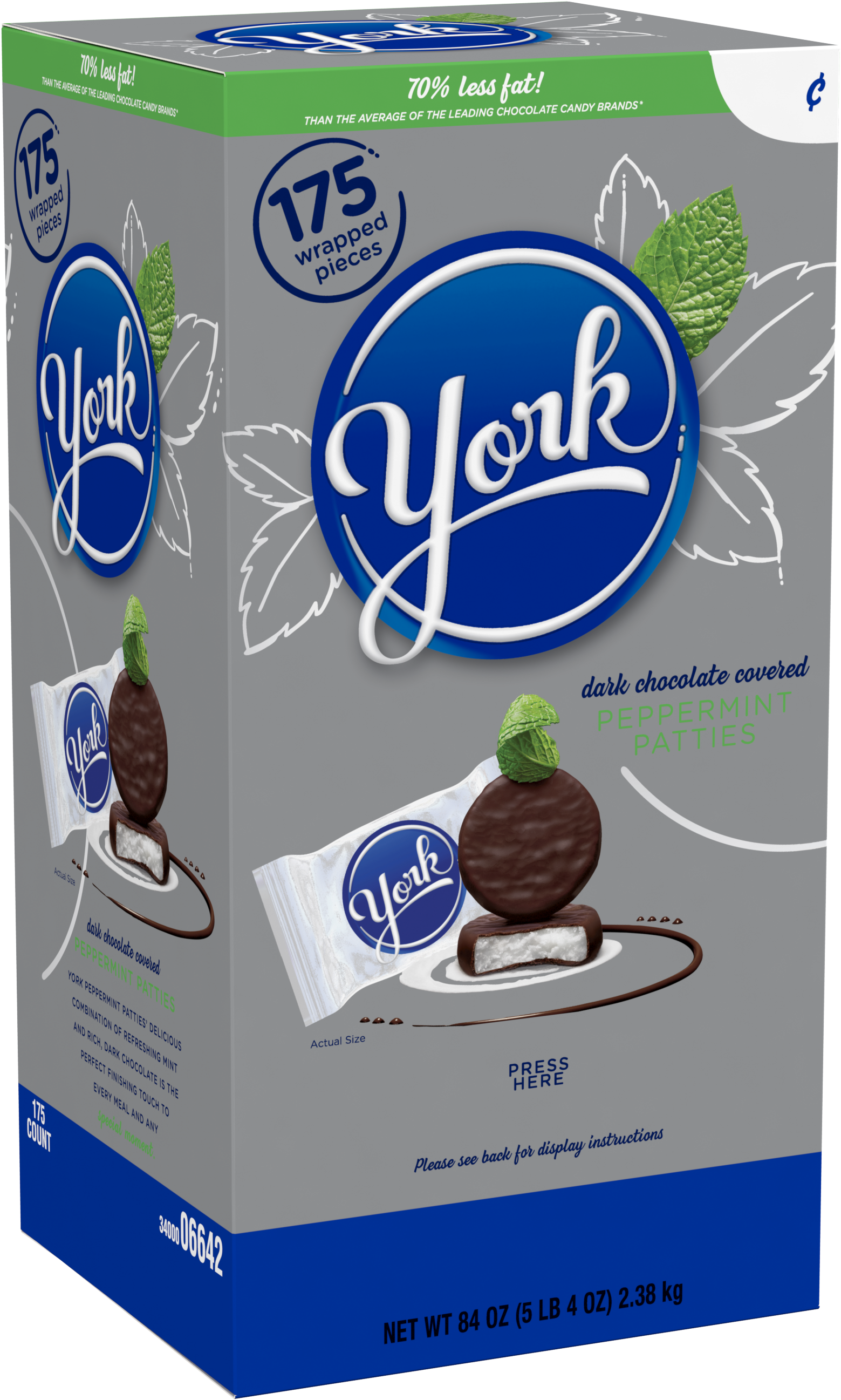 York Peppermint Patty Box (3000x3000), Png Download