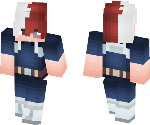 Shouto Todoroki 2nd Costume - Minecraft (584x497), Png Download