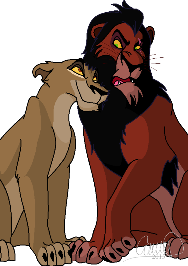 Zira Y Scar By Camiitlk - Scar And Zira Png (600x849), Png Download