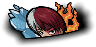 Shoto Todoroki Peeker Sticker - Sticker (600x600), Png Download