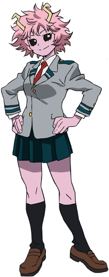 Ashido - My Hero Academia All Characters Names (224x568), Png Download