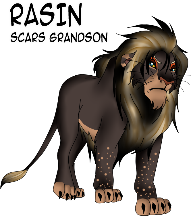 Scars Grandson Rasin - Scar's Grandson Lion King (800x830), Png Download