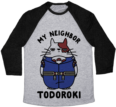 My Neighbor Todoroki Baseball Tee - Pastel Goth (484x484), Png Download