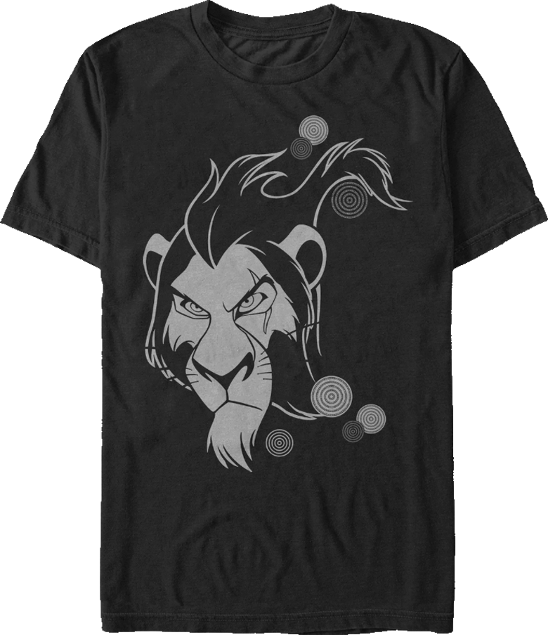 Lion King Scar Tribal T-shirt - T-shirt: Lion King- Scar Gaze, L (780x903), Png Download