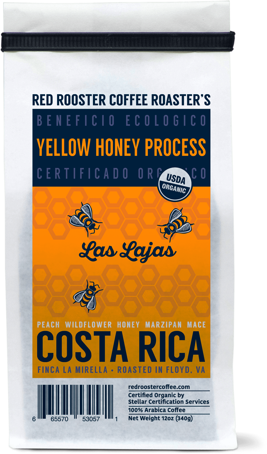 Costa Rica Las Lajas Yellow Honey - Costa Rica (1302x2000), Png Download